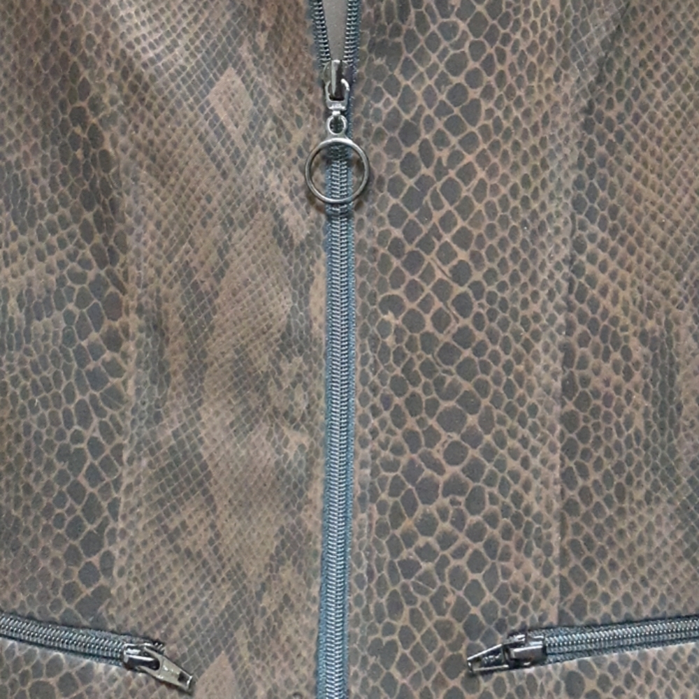 Snake Skin Zip Jacket - Picture 2 of 4
